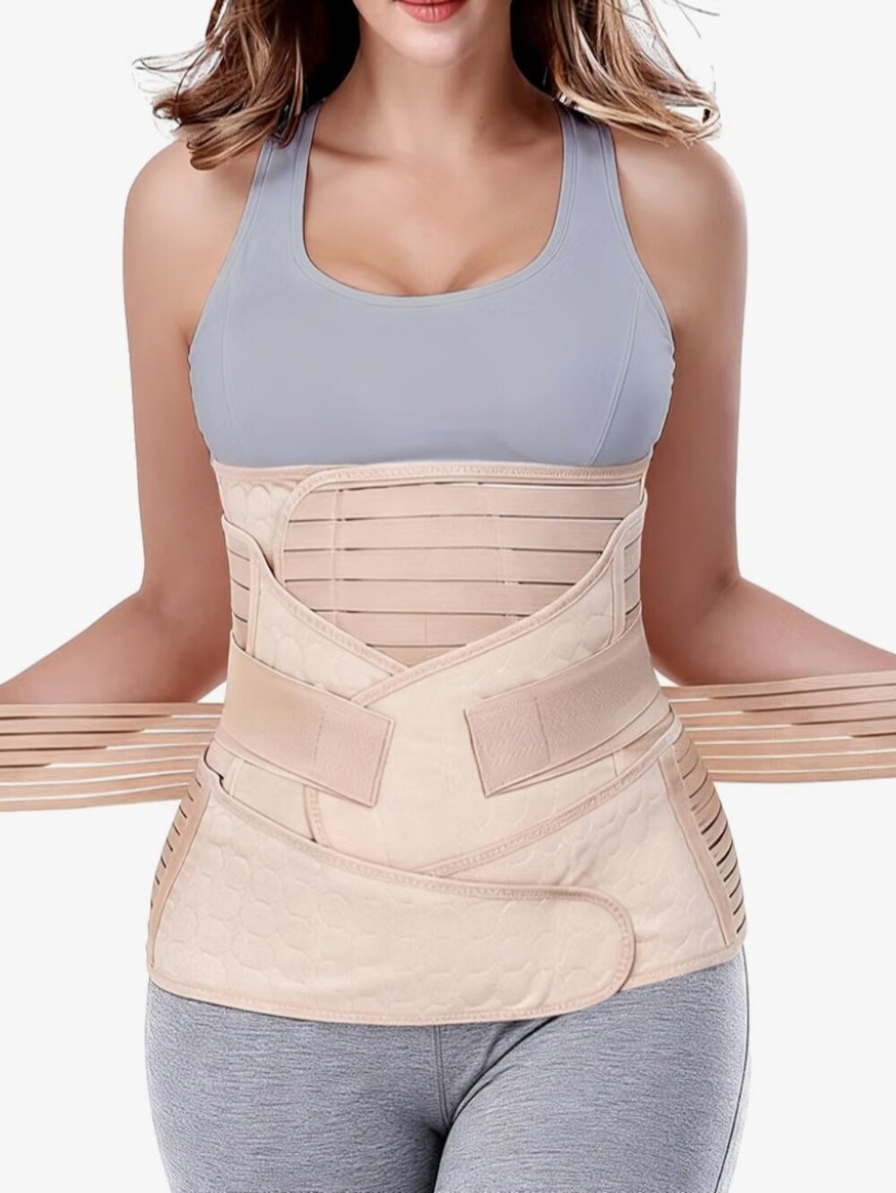Beige Women's Waist Postpartum Belt